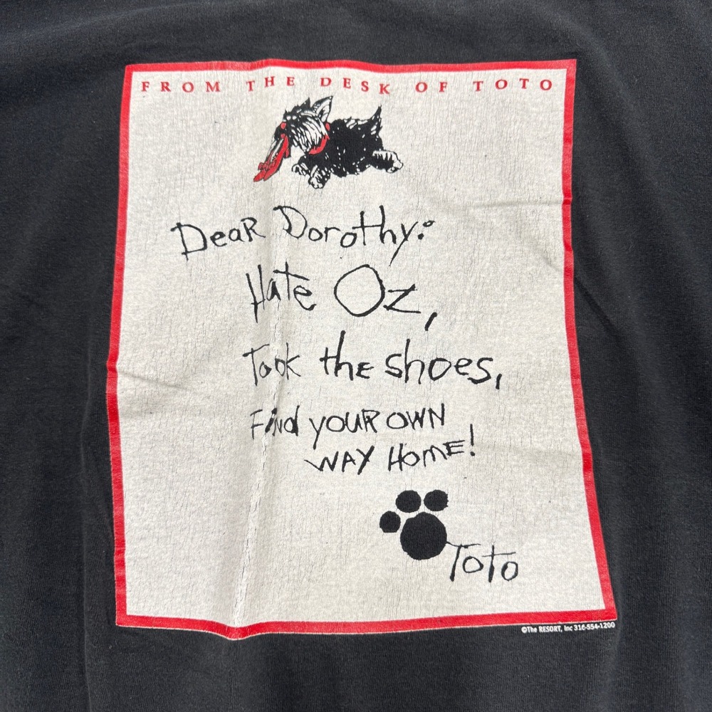 VTG Wizard Of Oz T-Shirt Men's XL Fruit Of The Loom 100% Cotton Single Stitch - Picture 8 of 12